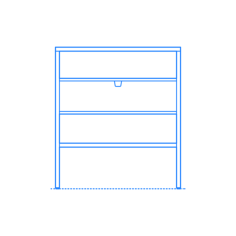 Furniture Nightstands Ikea Nordkisa Nightstand Medium Silhouette Cutting Svg Files, Free Vectors File